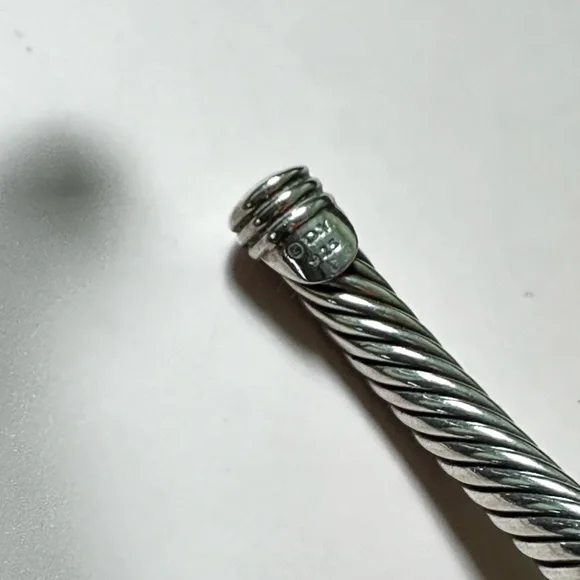 David Yurman 4mm Classic Cable Pave Diamond Bracelet
